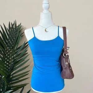 Y2K blue cami tank Miley Cyrus & Max Azria 2000s 💙